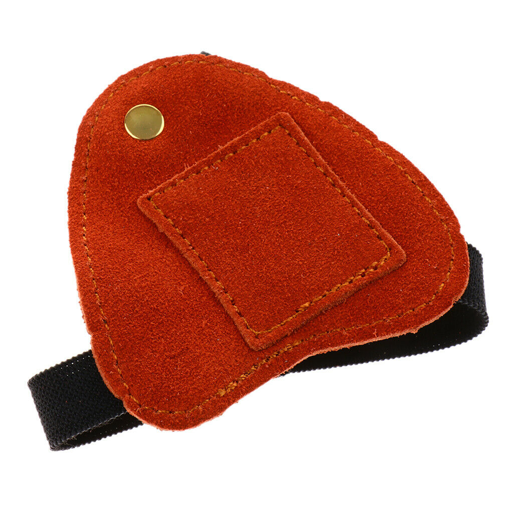 Leather Bow Arrow Left Hand Guard Protector Archery Glove Hunting Shooting