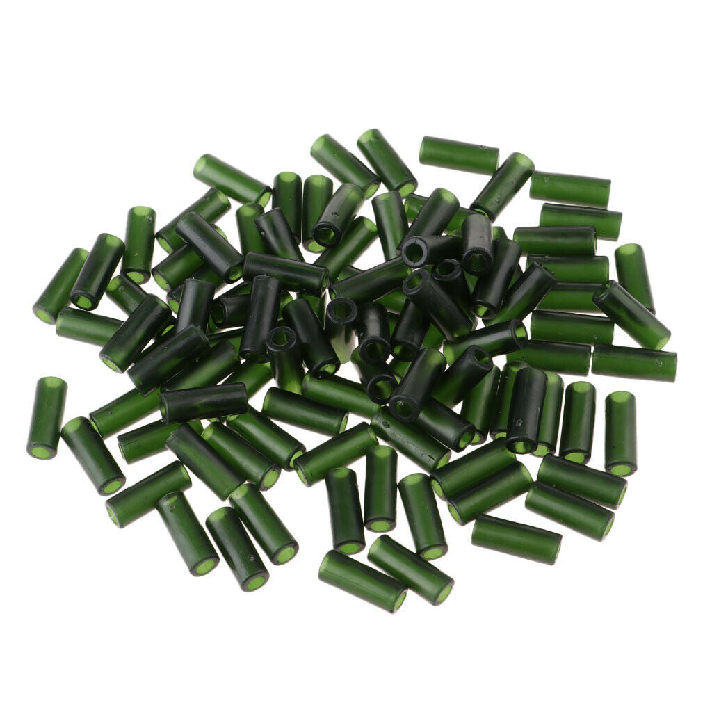 100pcs Rubber Shock Beads 17mm Rig Making Buffer Beads Carp
