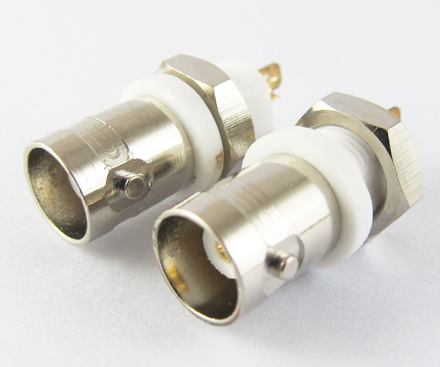 15 pcs High Quality BNC JACK Female Waterproof White Connectors Adapter NEW