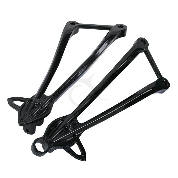 Rear Footrest Foot Pegs Bracket Black Fit For Kawasaki Ninja ZX6R ZX10R 09-10