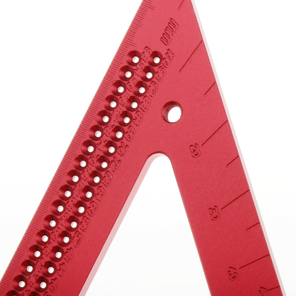 Metric Aluminum Alloy Woodworking Triangle Square Angle Pressional 12.8x18cm