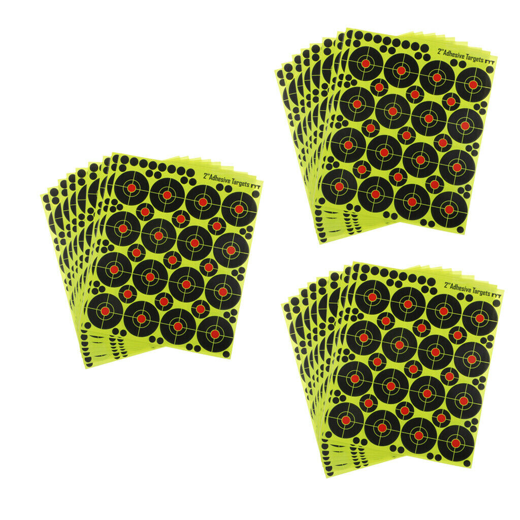 480pcs Shooting Targets Reactive Range Paper Target for Training 5cm