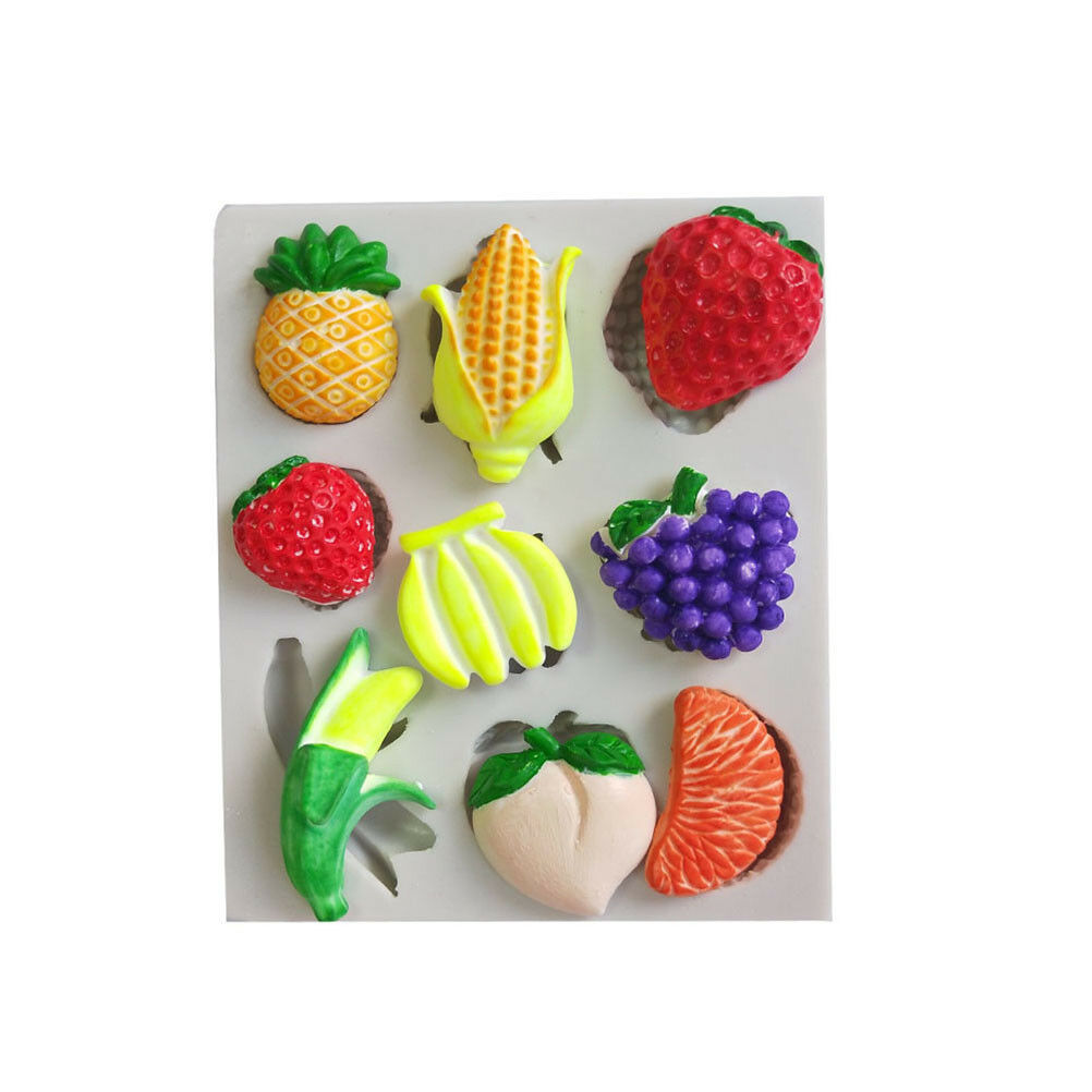 Fruit series silicone mold chocolate mold fondant candy mold cake decor tool DF