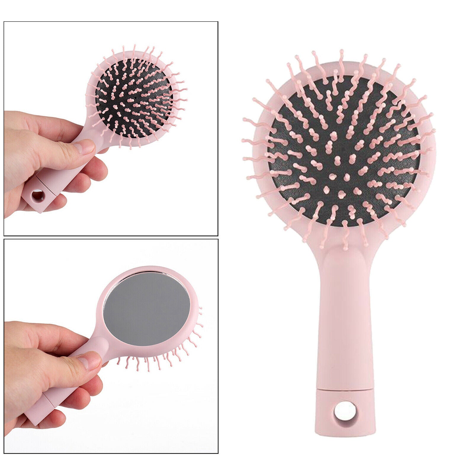 Mini Portable Pocket Comb Travel Massager Hair Brush Anti- for Women