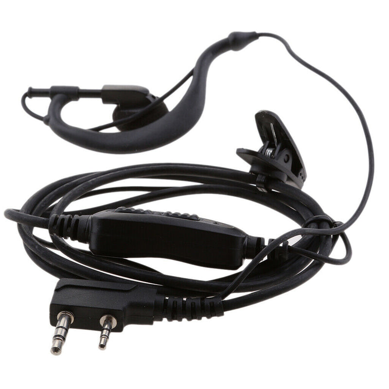 Dual PTT Headset Earphone with Mic for Walkie Talkie Baofeng UV82 UV82L