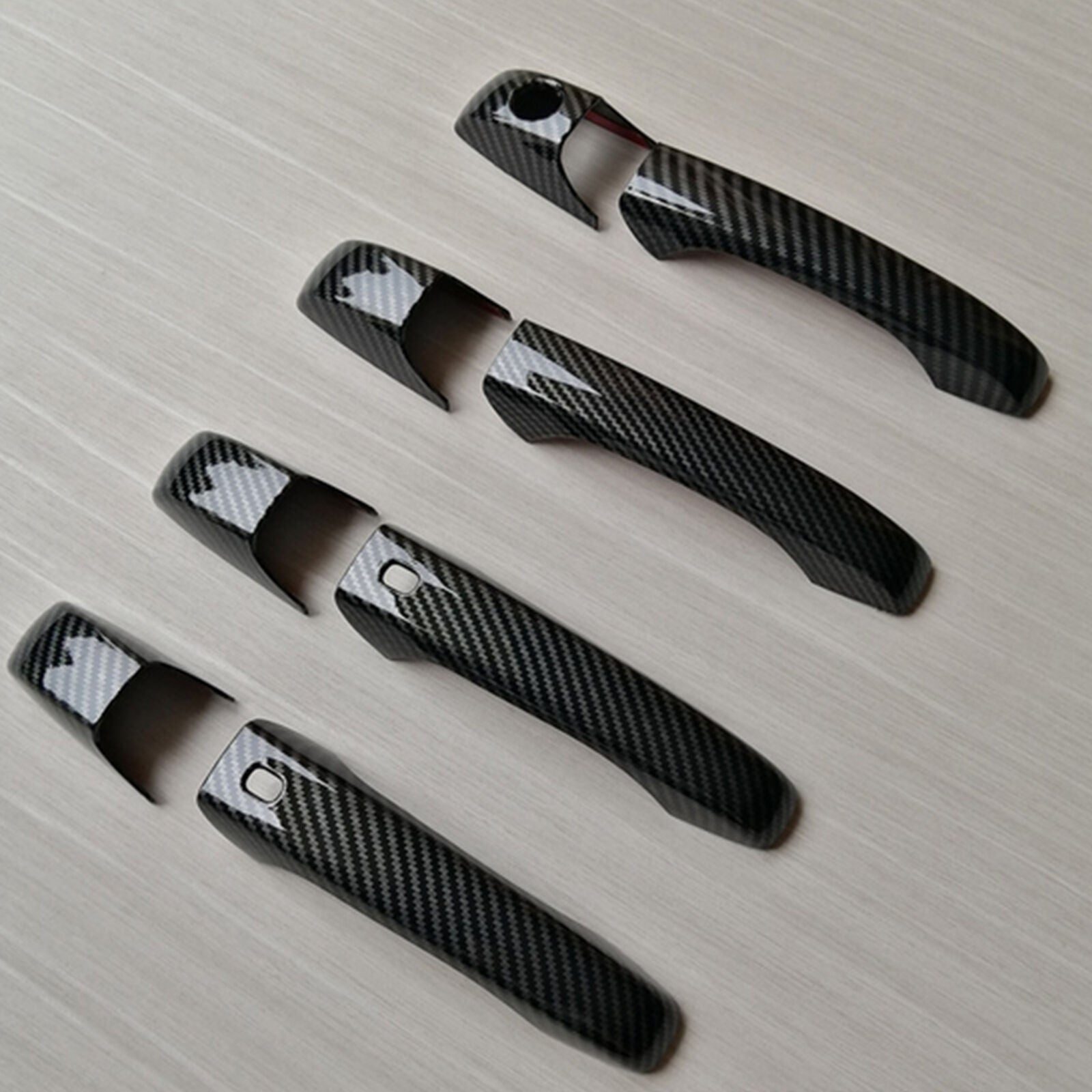 Decor Carbon Fiber Door Handle Cover Trim Fit for Jeep Grand Cherokee / Patriot
