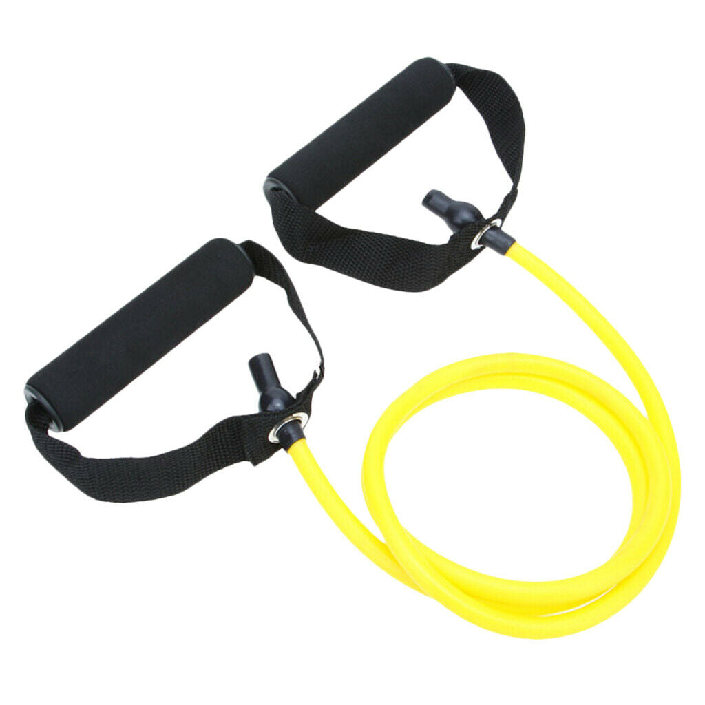 2x TPE 15lbs Yoga Pull Up Rope Resistance Bands Fitness Rubber Expander