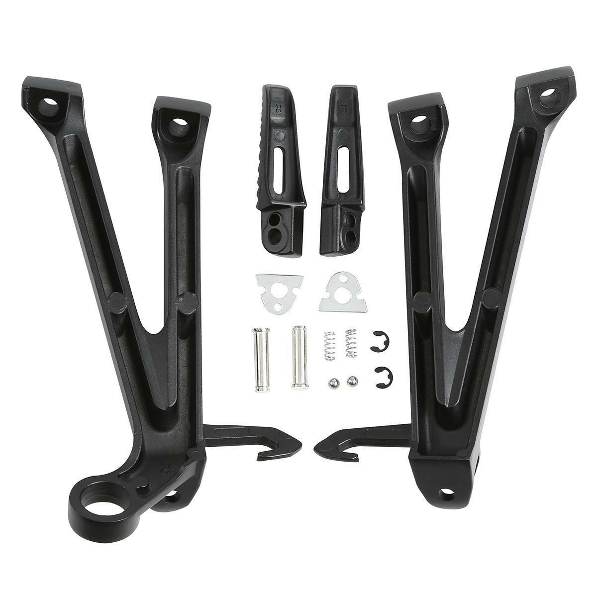 Passenger Footpegs Footrest Bracket Fit For Suzuki GSXR 600 750 2011-2018 17 16