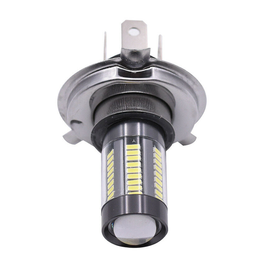 2 Pcs 100W 6-Side Pure White 6000K H4 9003 High Beam Headlight DRL Fog Lamp