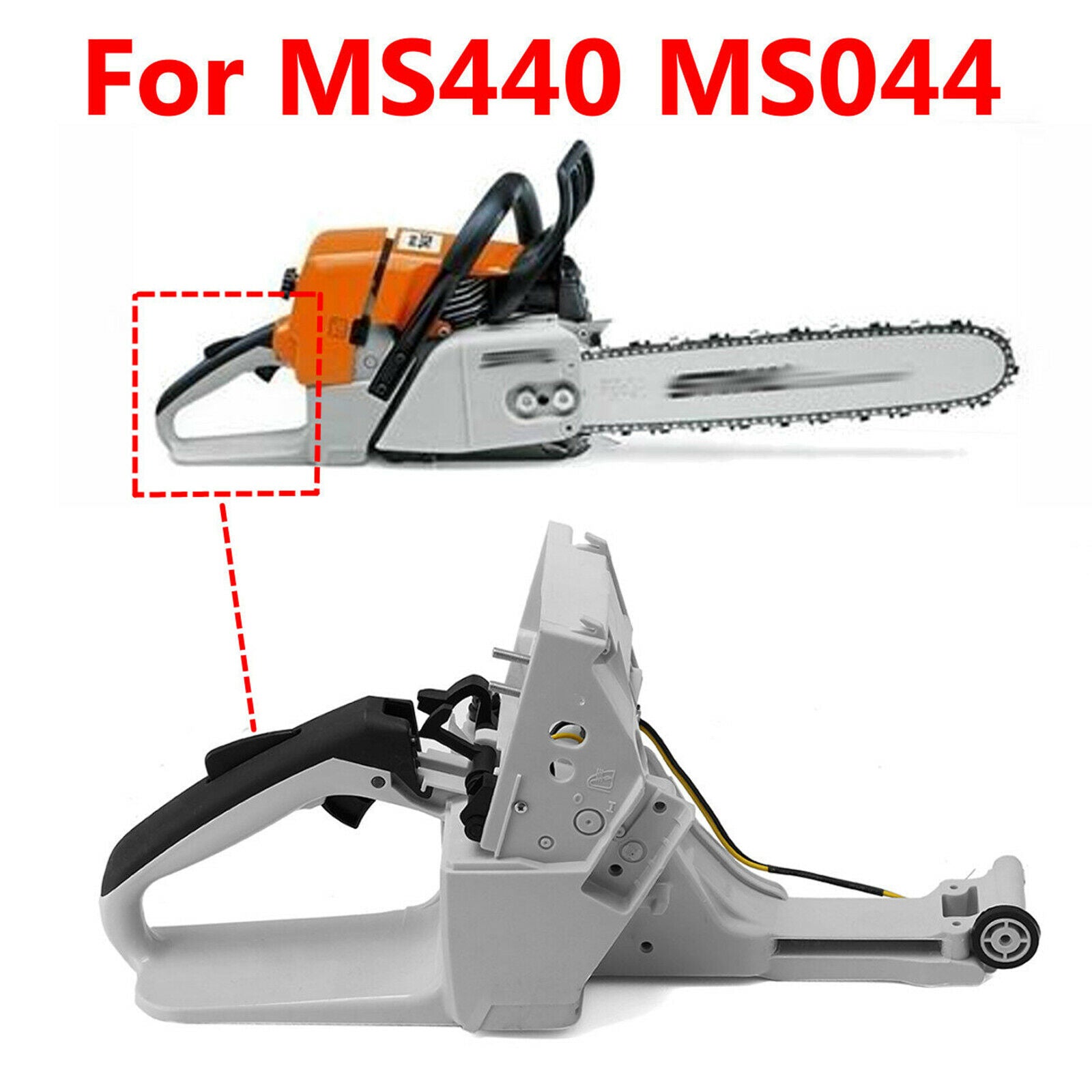 Gas Fuel Tank Housing Rear Handle For STIHL MS461 MS460 046 MS440 MS044 Chainsaw