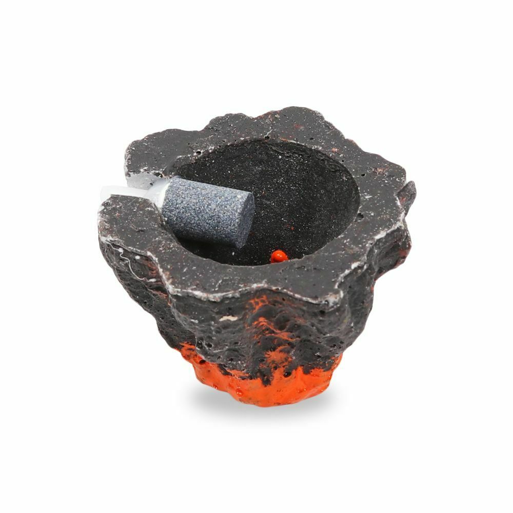 Fish Tank Ornament Decorations Air Bubble Stone Oxygen Pump Volcano Shape