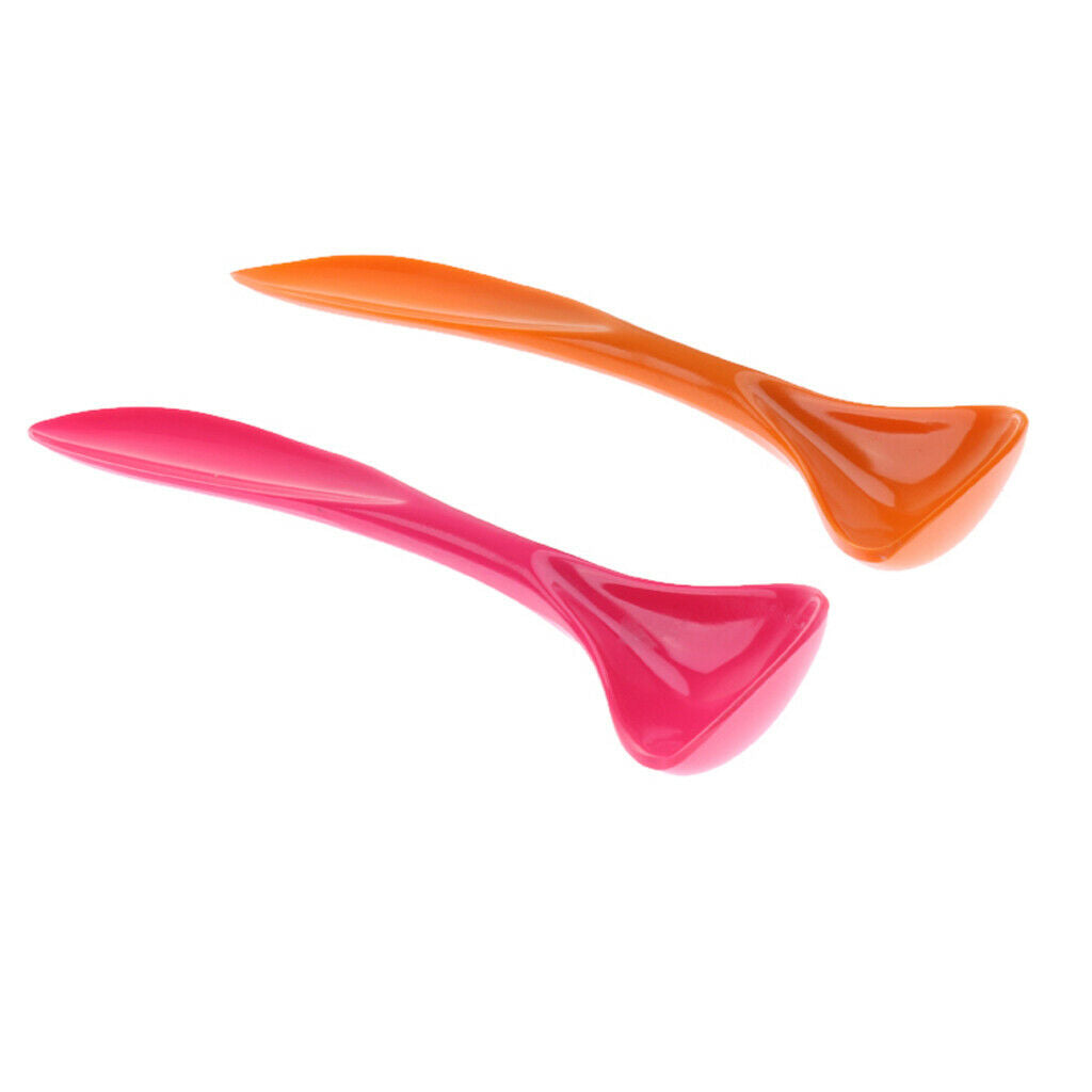 2 pcs Melamine Pet Dog Cat Can Food Spoon with Long Handle (Random Color)