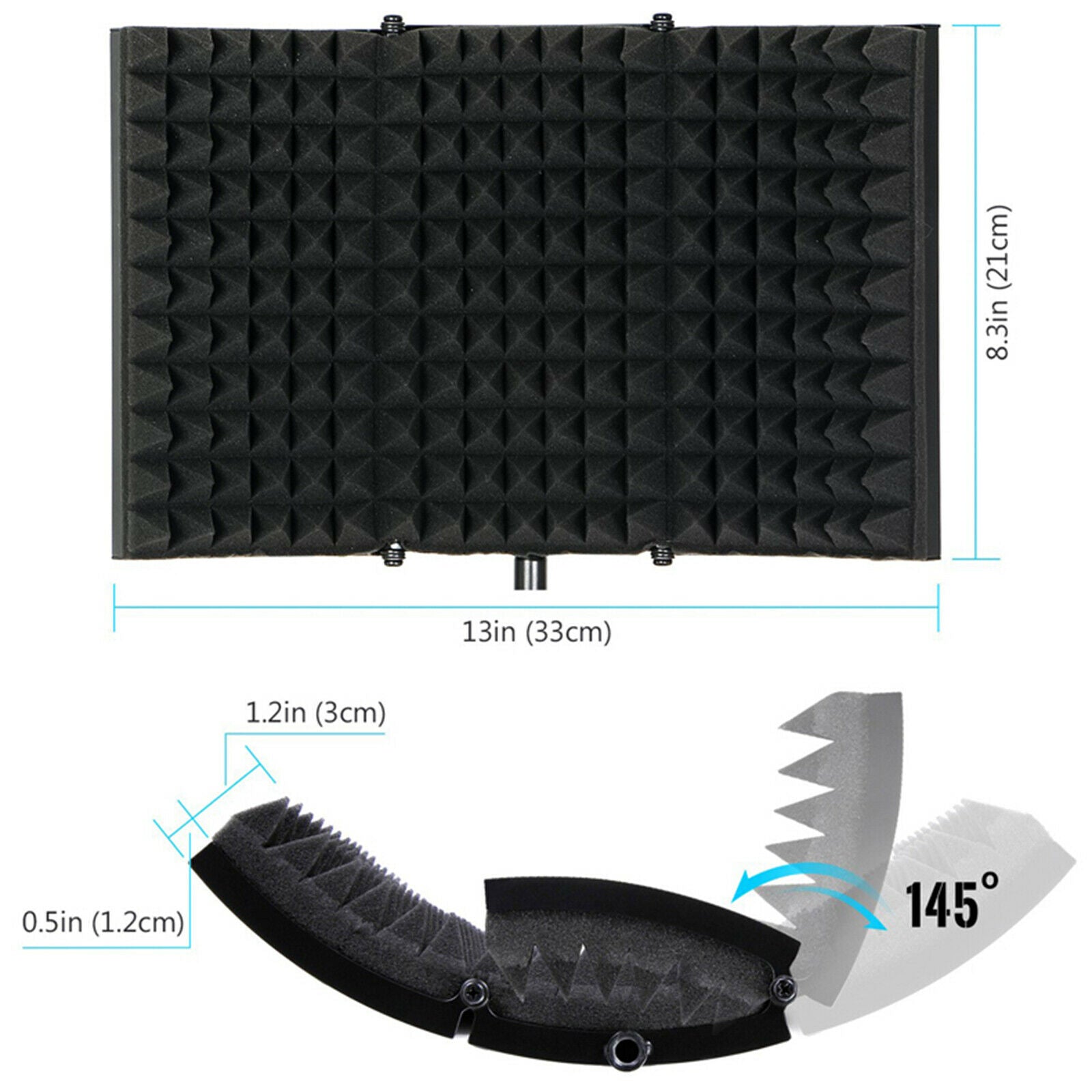 Professional Recording Mic Microphone Isolation Shield Cover Equipments