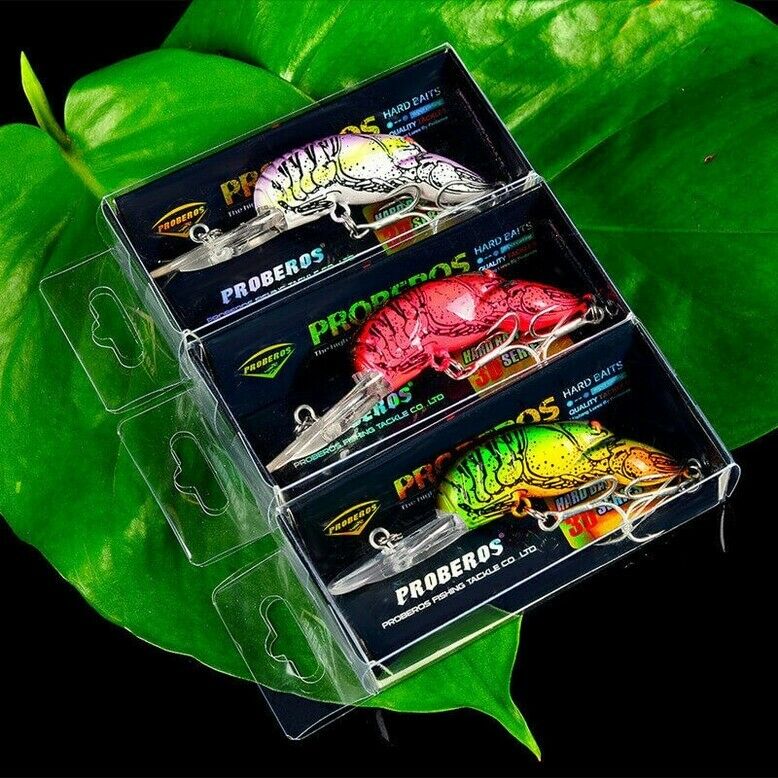 8Pcs/Bag 10g Plastic Popper Fishing Lures Baits Swimbait w/ Barbed Treble Hook s