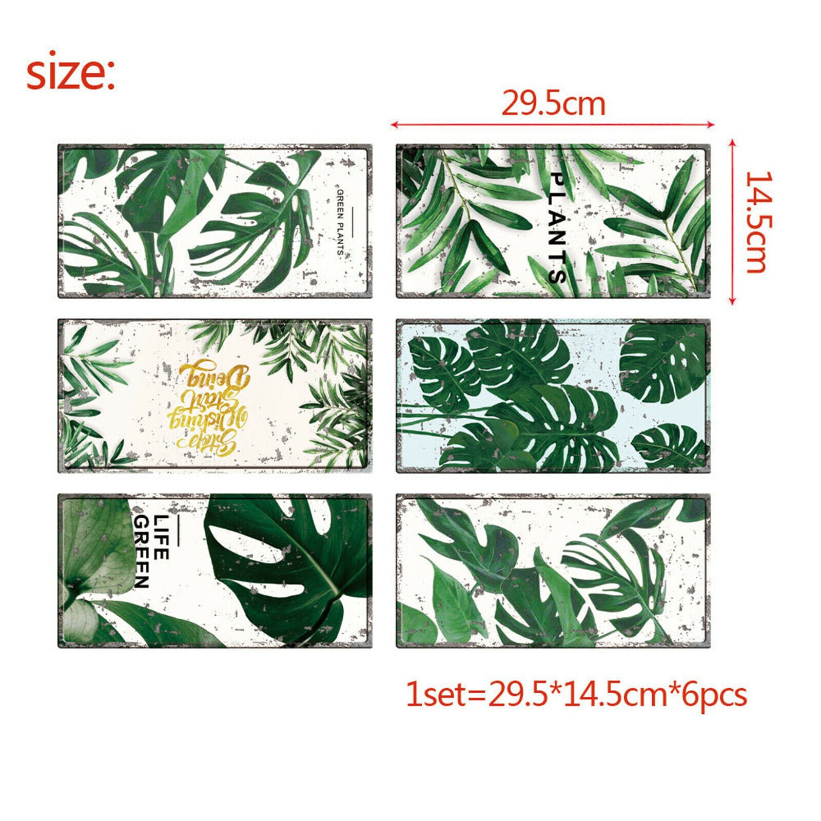 Wall Stickers Self-Adhesive Home Bedroom Kitchen Background Art Murals