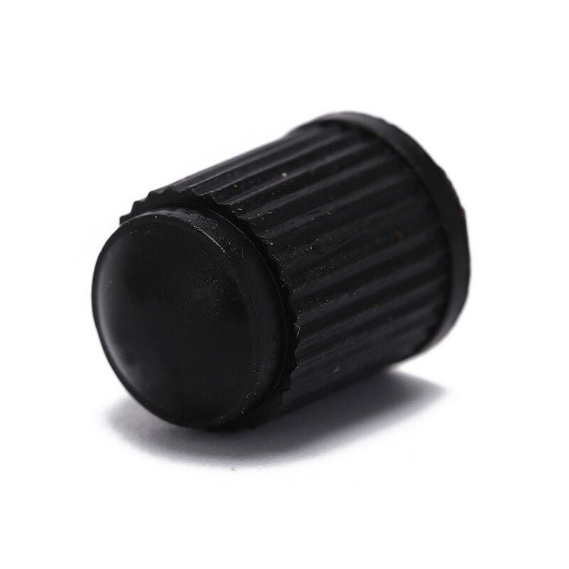 5pcs black plastic dust valve caps bike car wheel tyre air valve stem caps BDAU