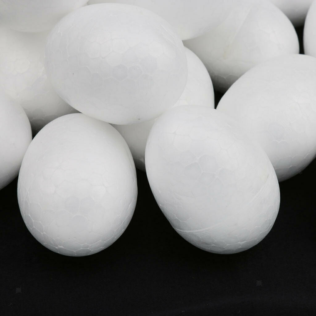 50Pcs White Shaped Polystyrene Foam Modelling Handmade for Christmas Easter