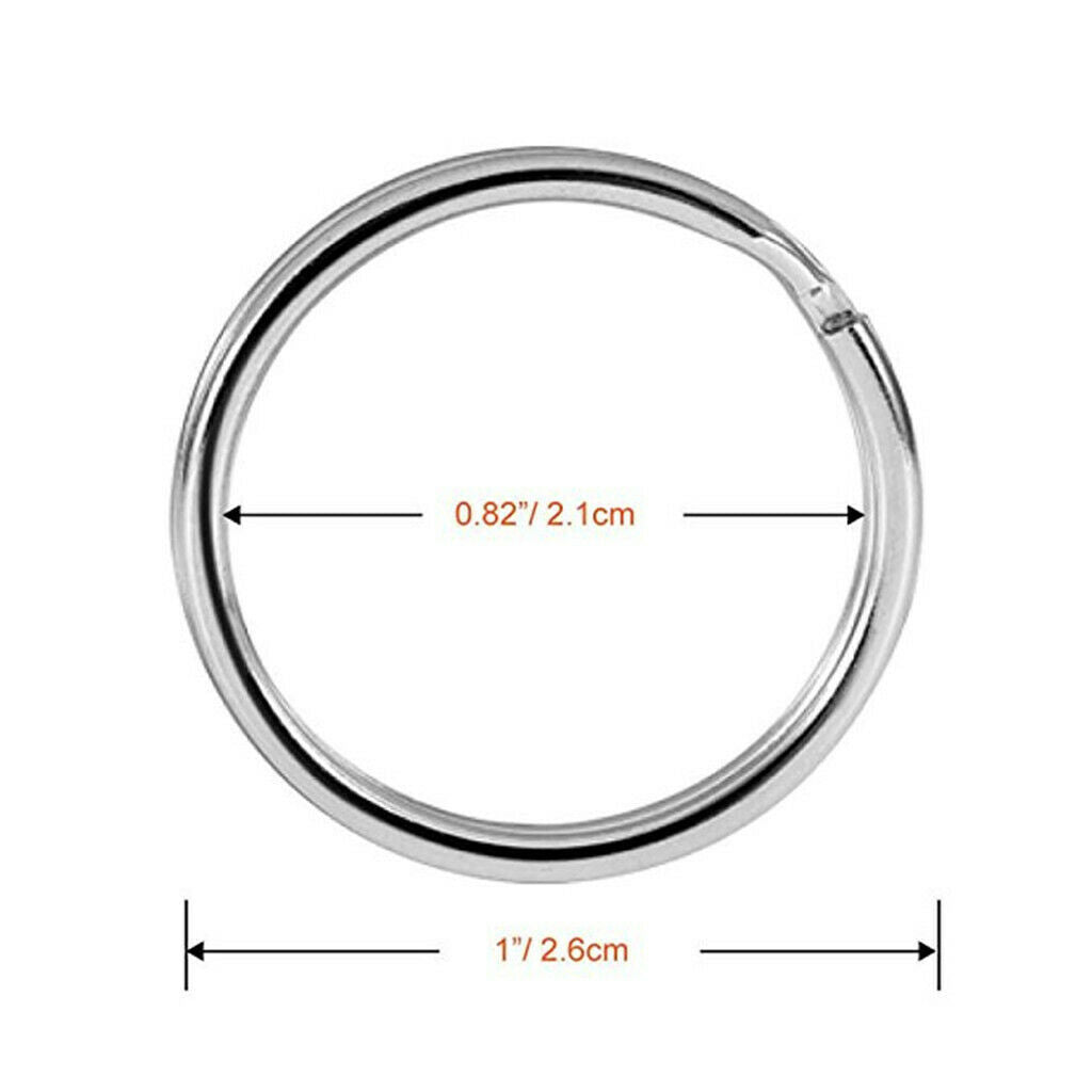 20 Pieces Key Hooks Rings Set 35 mm Key Rings (10pcs 25 mm Key Rings and 10pcs
