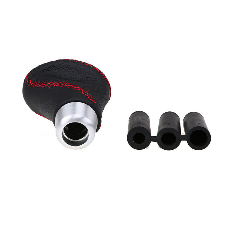 Car Gear Knob Shifter Black Leather Manual Shifter Handle Universal Fit most Car