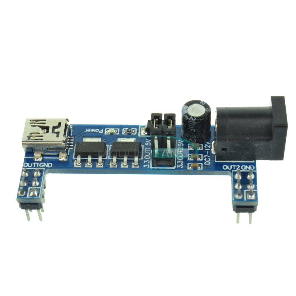 10PCS Mini USB MB102 Breadboard Power Supply Module 3.3V 5V F Solderless Arduino