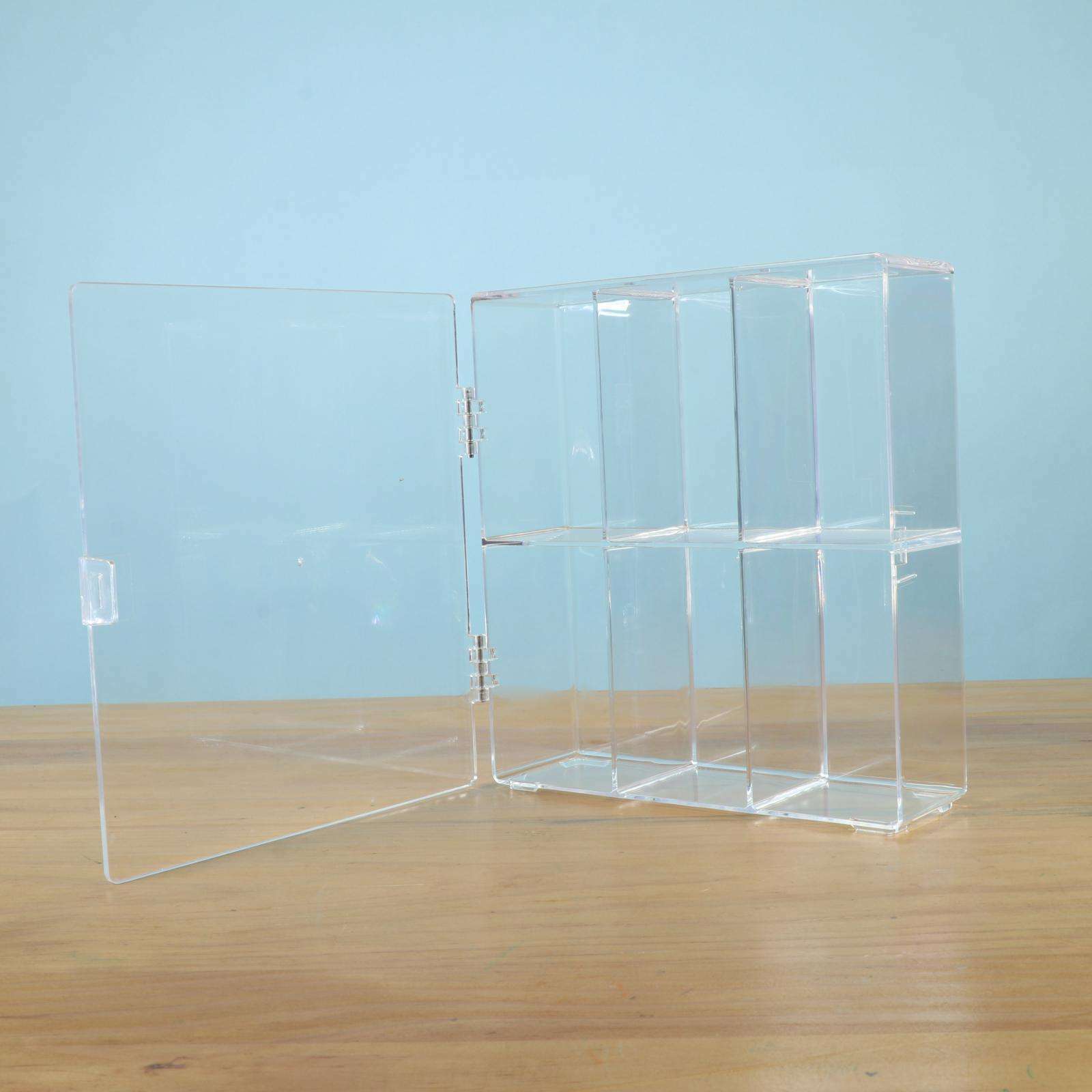 Acrylic Display Rack 6-Compartment Acrylic Assemble Stand Stackable Protector
