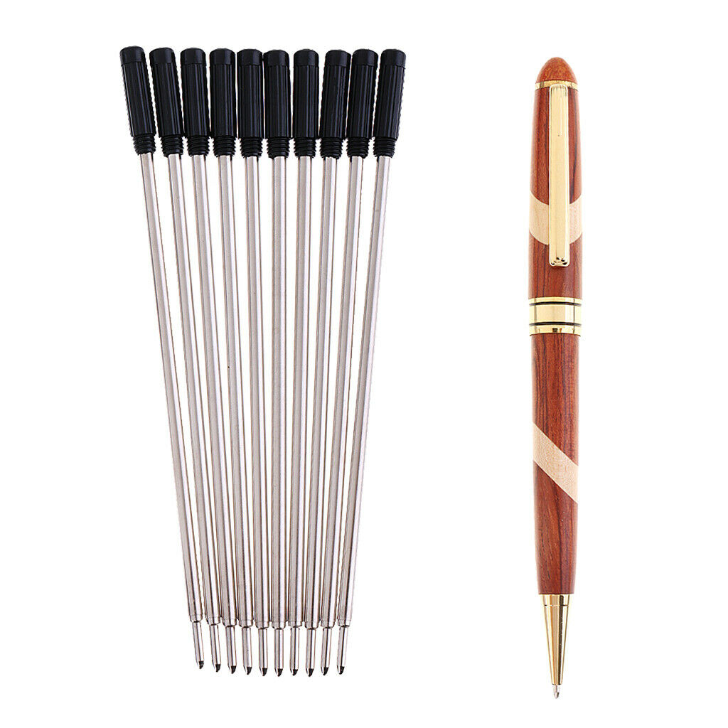 Rosewood Ballpoint Sign Pen with 10pcs Pen Refills Writing Replacement Parts