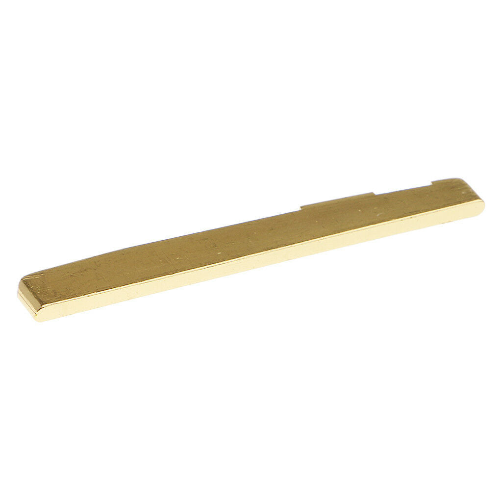 Brass Guitar Saddle Nut Slotted for Musical Instrument 6-String Folk Guitar