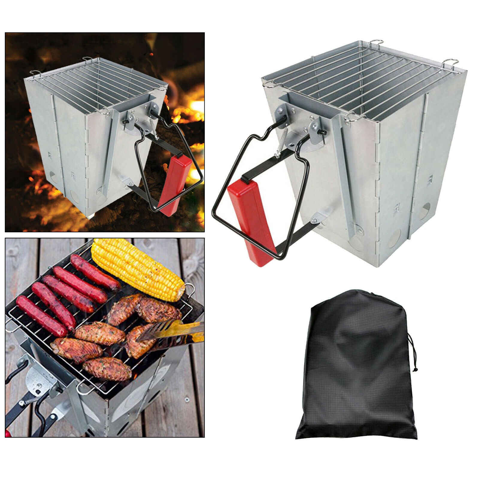 Charcoal Chimney Starter Barbecue BBQ Grill Fire Starter Quick Light