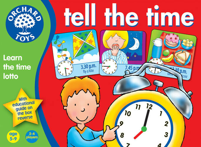 Orchard Toys 015 Tell the Time  Kids Childrens Fun Learning Game 5 - 9 Years