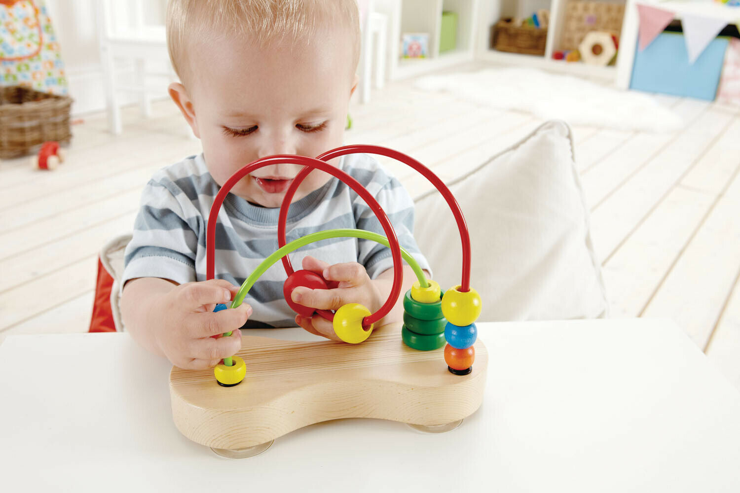 E1801 HAPE Double Bubble Bead Maze Puzzle [Totally Amazing] Baby Toddler Age 6M+