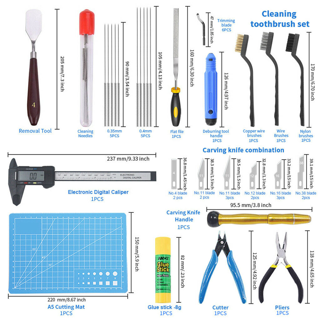 42XS Deburring Storage Bag Digital caliper for Precision Carving Foam Board