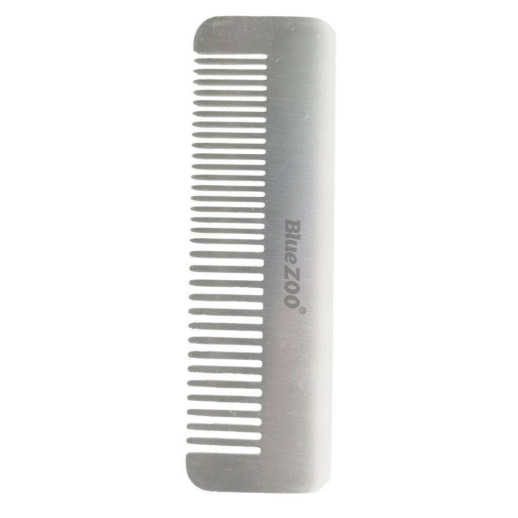 Stainless Steel Anti-static Beard Mustache Grooming Shaping Styling Comb 13x4cm
