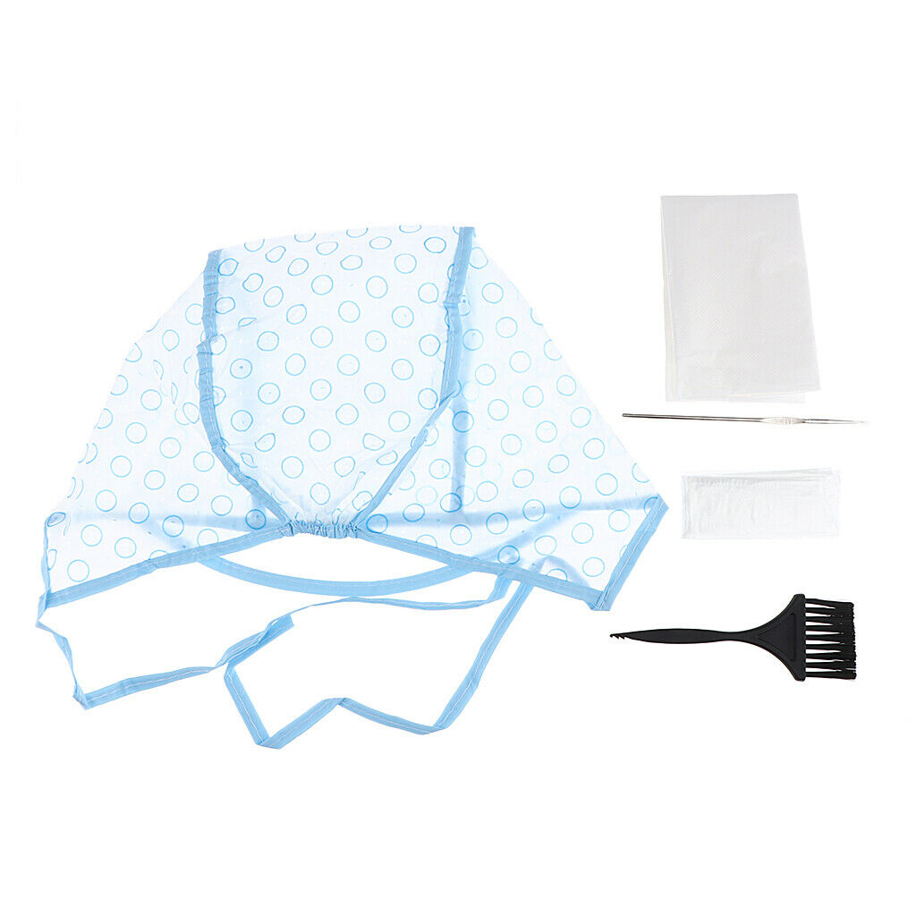10x Hair Dye Tint Tipping   With Metal Hook Dyeing Brush Cape Apron Kits