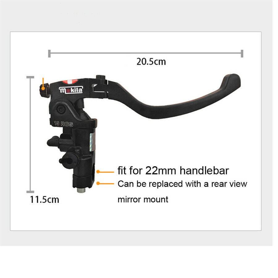 Motorcycle 19 Rcs Brake Master Cylinder cable clutch radial brake pump