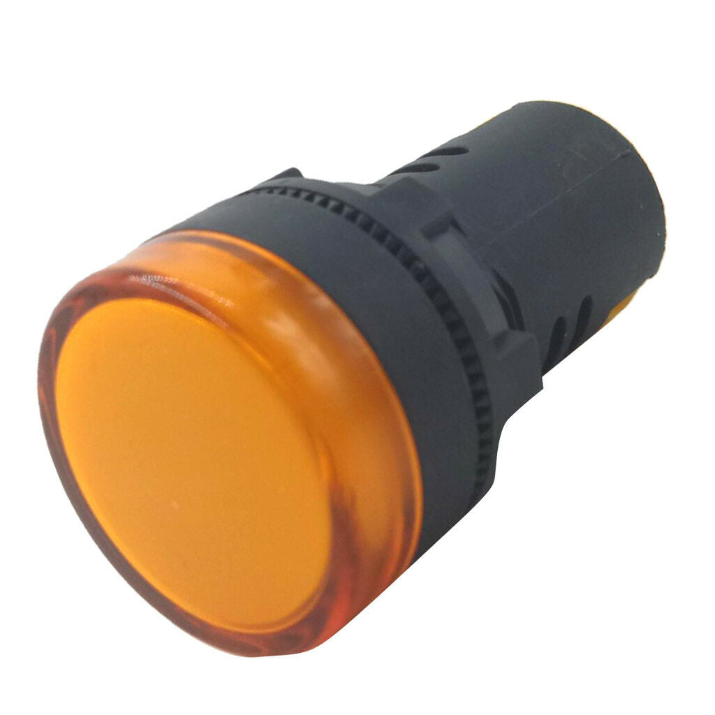 3X 22mm 220V AC LED Signal Indicator Light Lamp Red Green Yellow