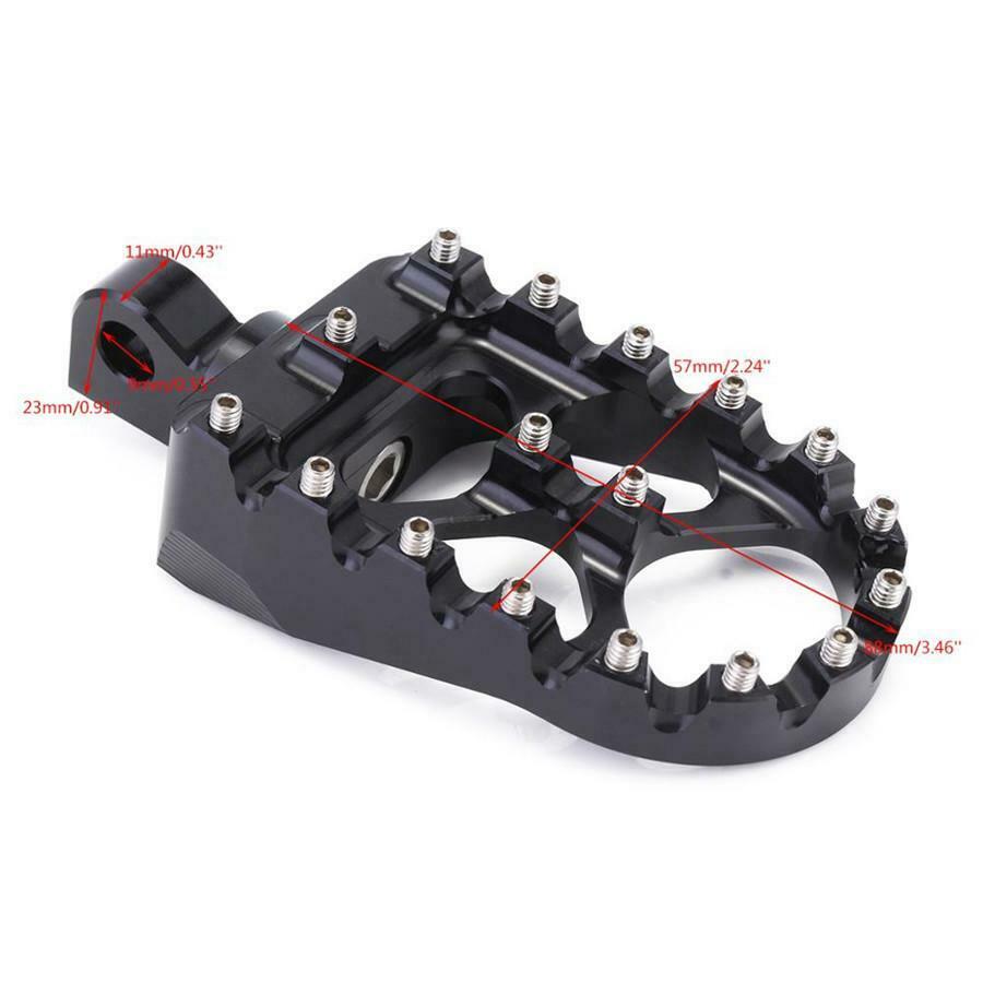 1 Pair Motorcycle Black Footpegs Foot Pegs For Dyna Sportster 883 Fatboy Bobber
