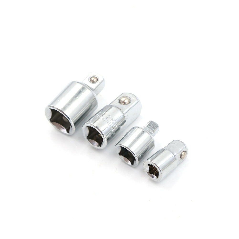 4PCS 1/4"3/8"1/2" inch Drive Socket Adapter Converter Reducer Air Impact Set_DD