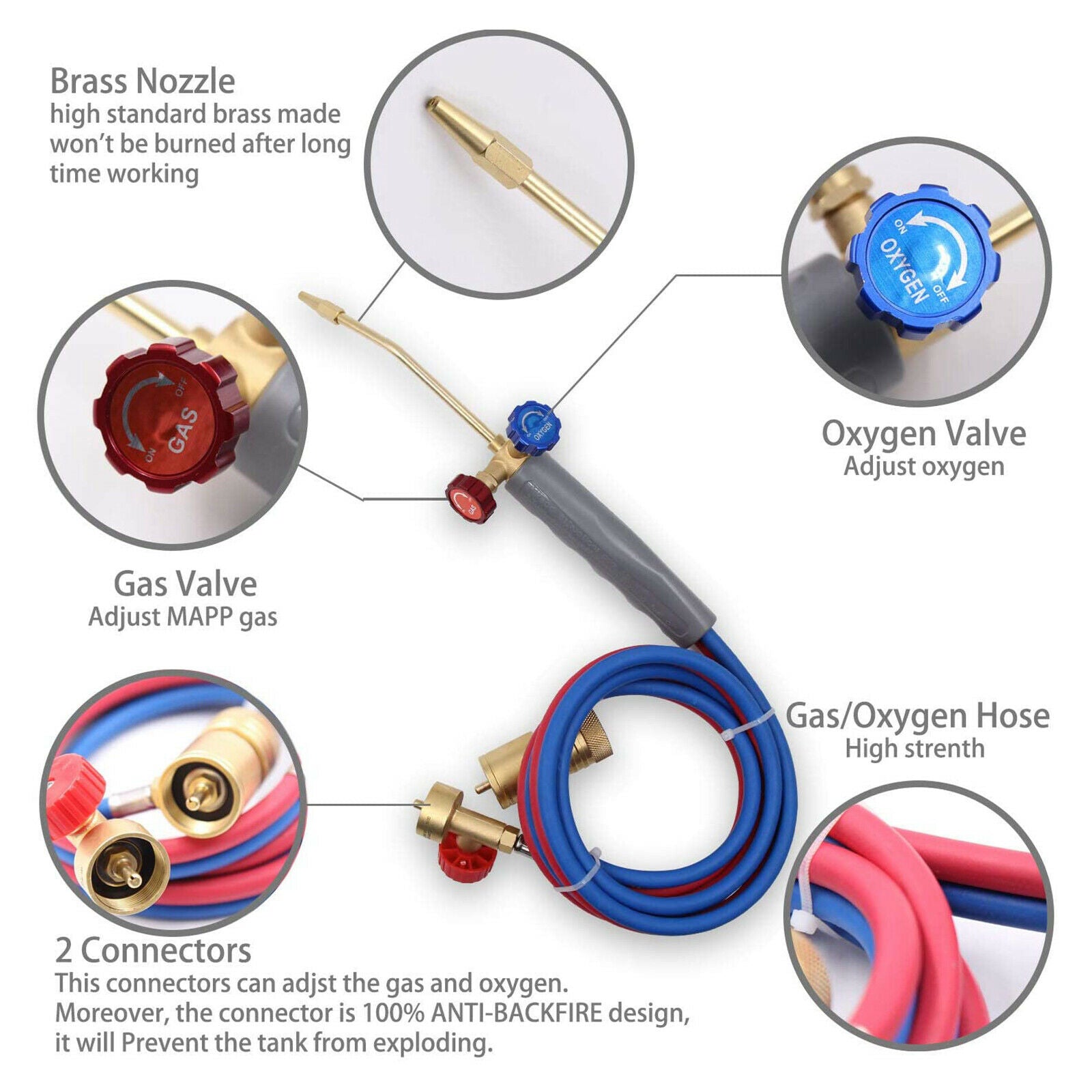 Jewelry Propane Welding Torch with Hose Soldering jewelry Repair Crafts