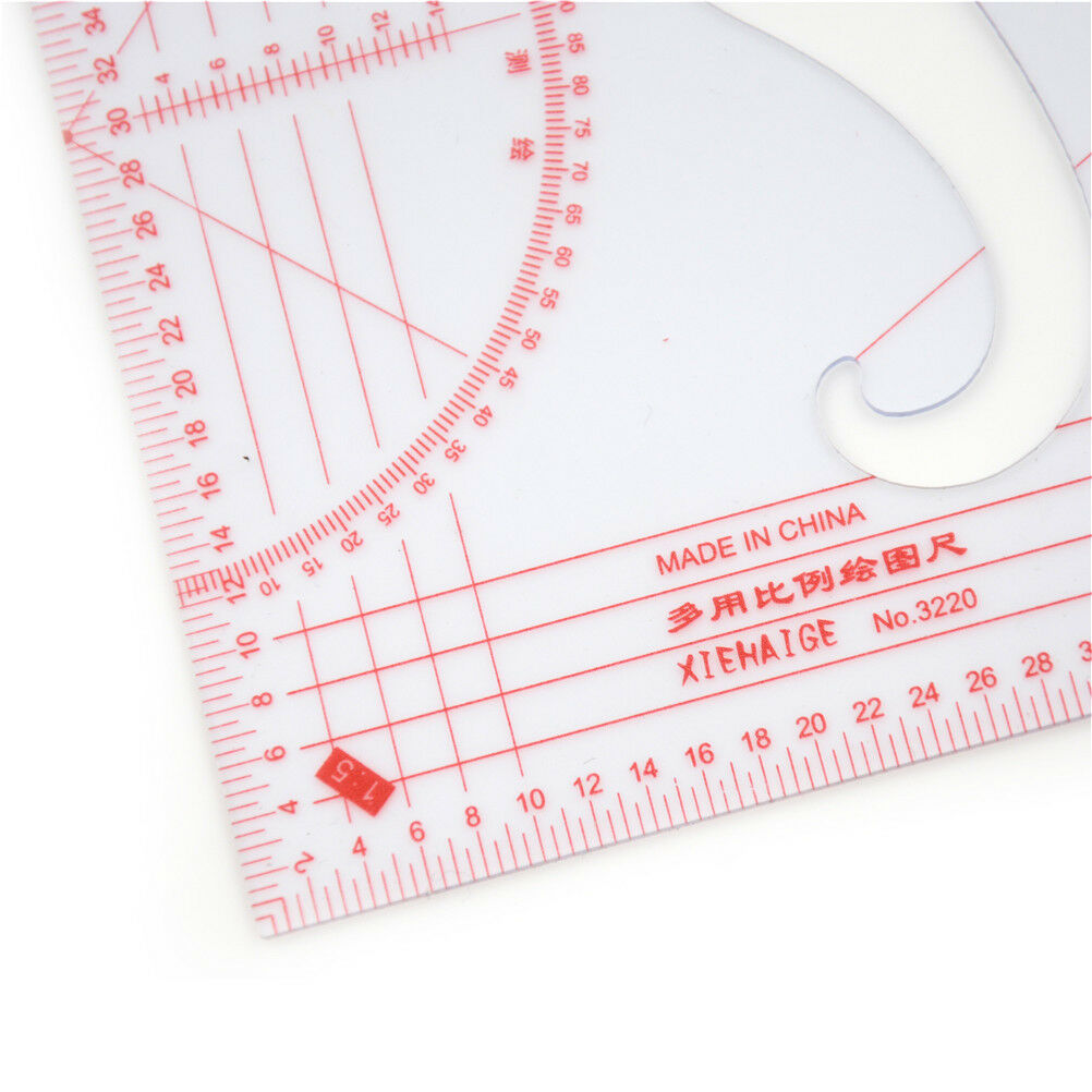 Multi-function Triangular Ruler Measure Dressmaking Tailor Supplies SewinJCA_DD