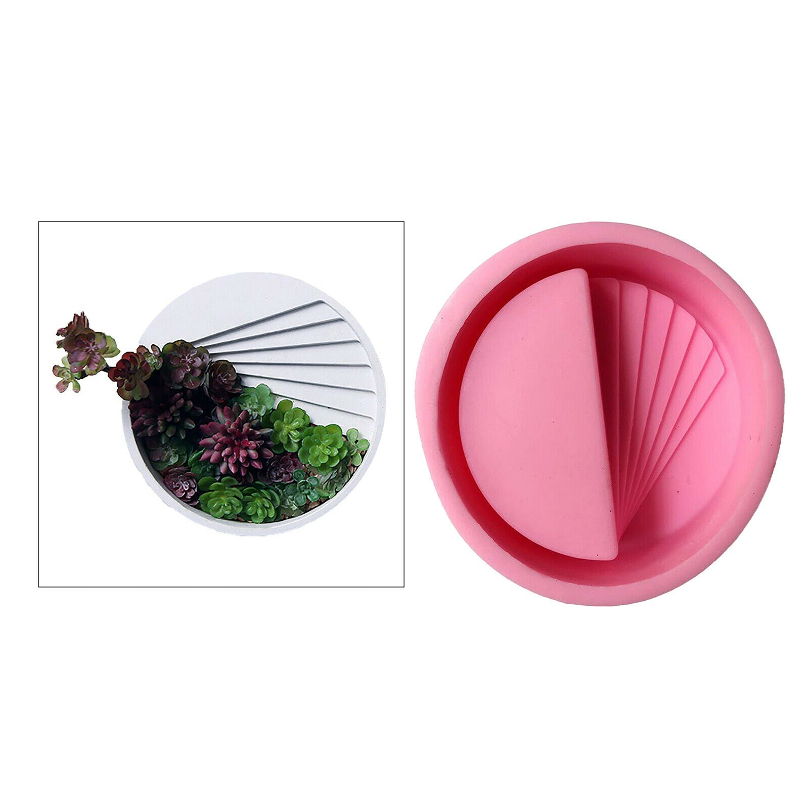Stair Shape Silicone Mold Succulent Plant Pot Cement Gypsum Wax Soap Molds