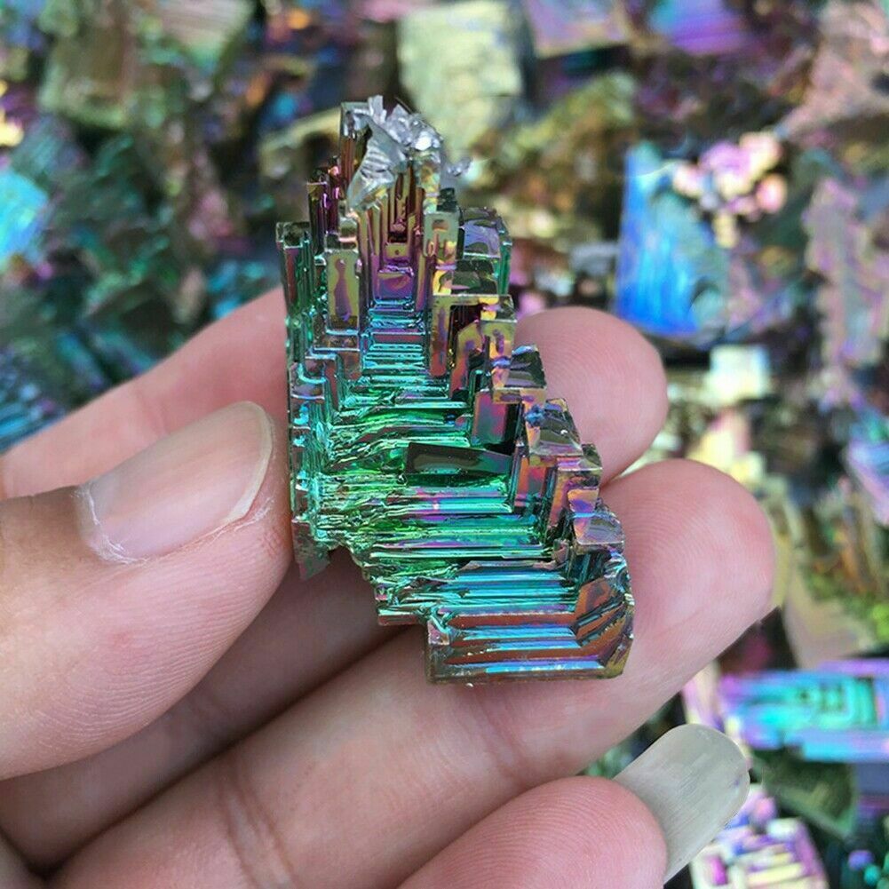Natural Quartz Rainbow Crystal Titanium Cluster Mineral Specimen Healing Stones