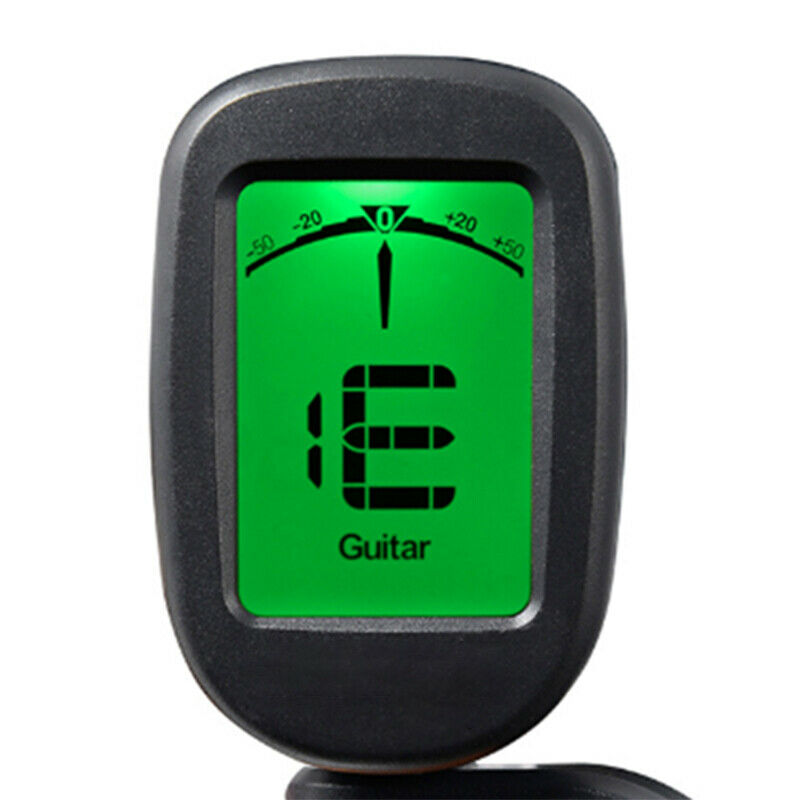 for Guitar Bass Violin Ukulele Chromatic LCD Clip On Tuner Electric Acoustic