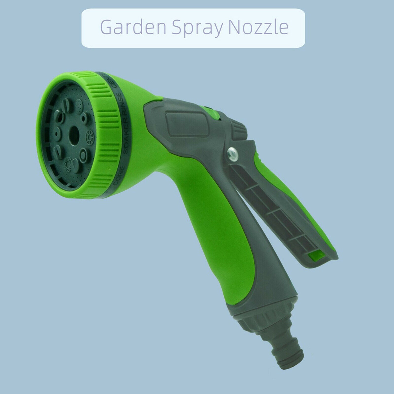 1 pcs Garden Hose Nozzle&Heavy Duty 10 Pattern Sturdy metal housing Hand Spr