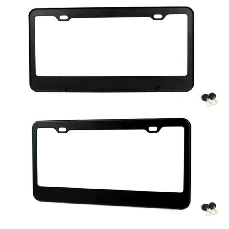 US Ca 2xChrome Stainless Steel Car Truck License Number Plate Frame+Screw CaH Pb