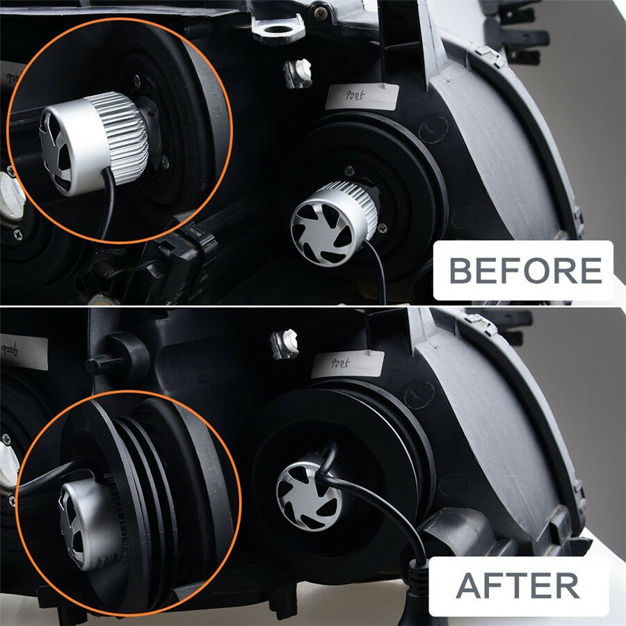 2Pcs Universal Rubber Housing Seal Cap Dust Cover for LED HID Headlight Retrofit