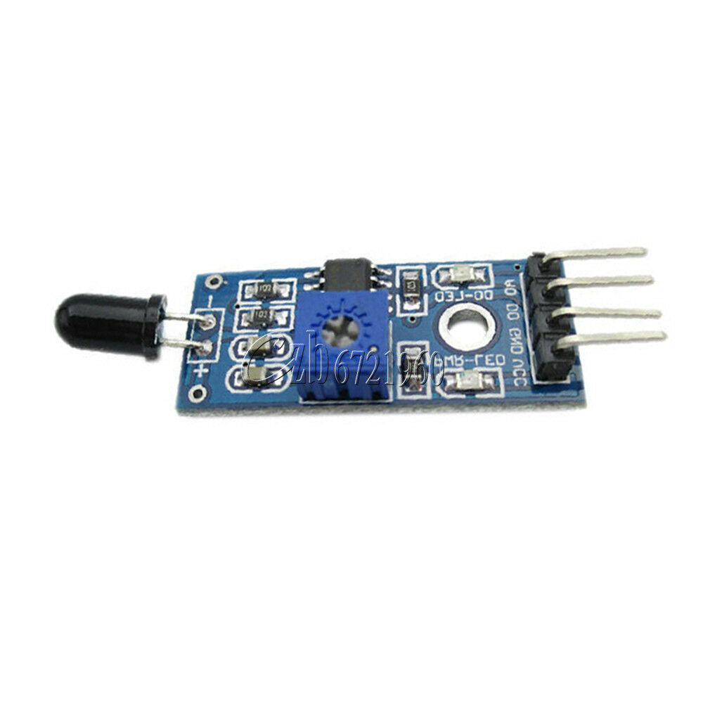 2PCS IR Infrared Flame Detection Sensor Module 4PIN 760-1100nm 3.3-5V LM393