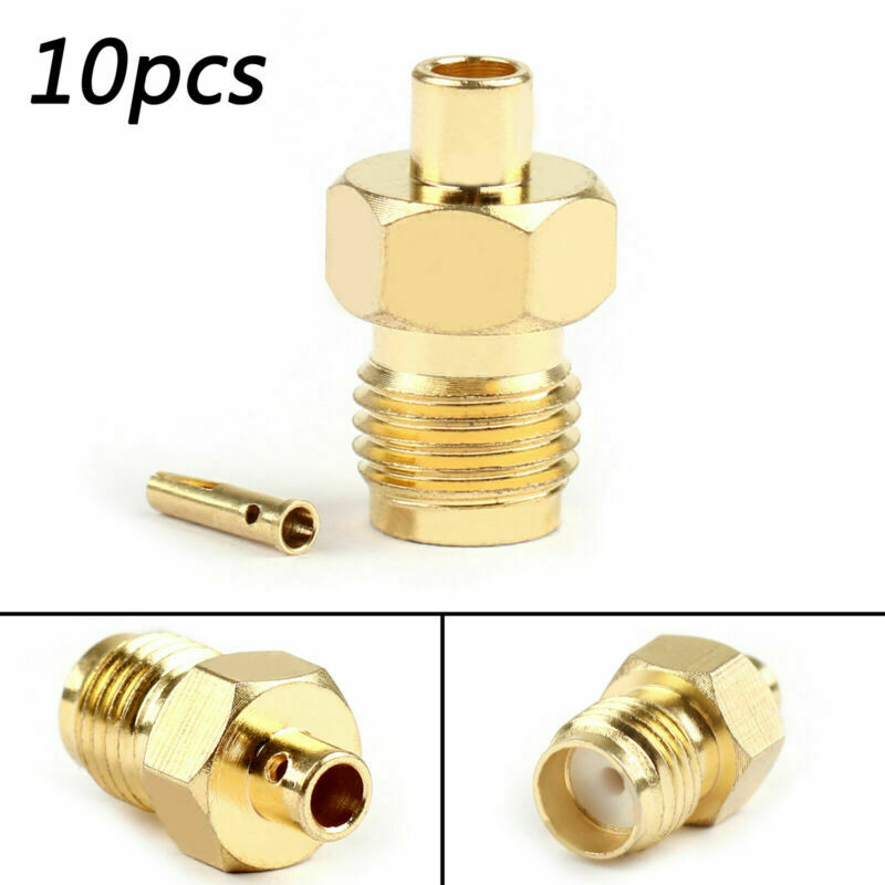 10Pcs SMA Female Jack Solder For Semi-Rigid RG405 0.086" Cable RF Connector ARS