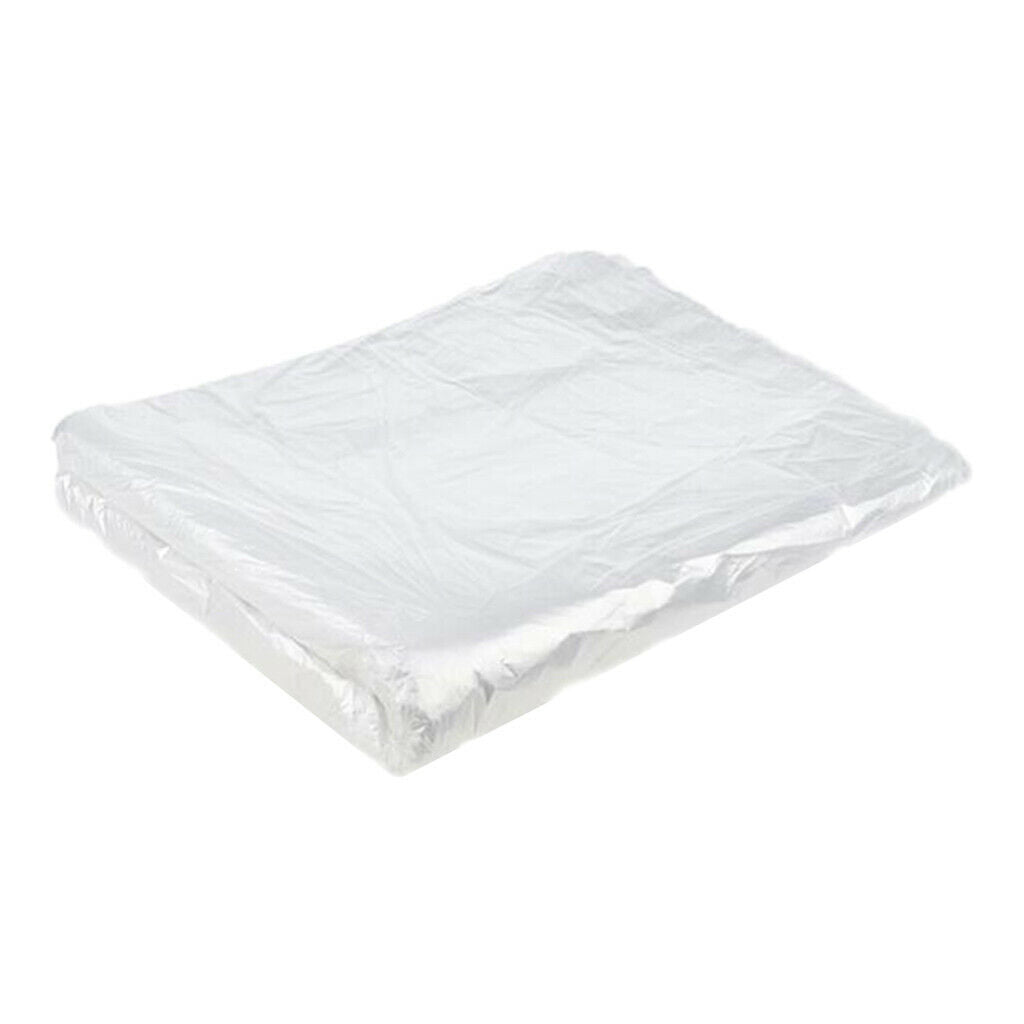 150pcs Hair Cutting Cape Salon Barber Shop Apron Bib Cloth Cover Transparent