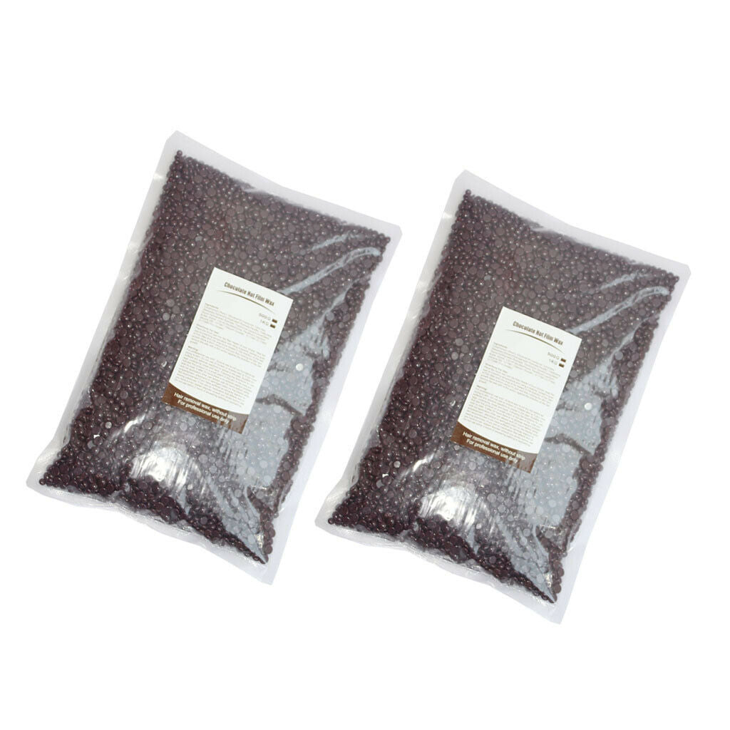 2Bags Hard Wax Beans Hair Removals Bikini Depilatory No Strip Pellets 1kg
