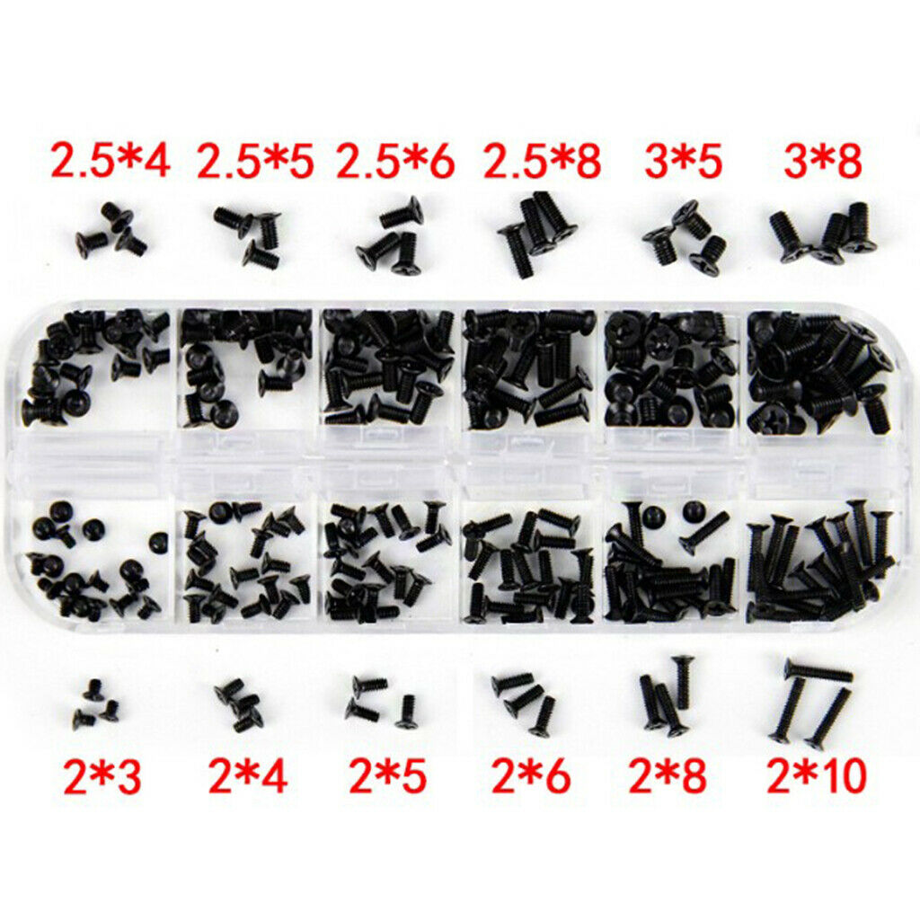 Pack of 240 Universal Laptop M2 M2.5 M3 Screws Set for IBM Sony Motherboard